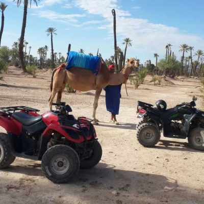 PhotoBalade en chameau et en quad à Marrakech