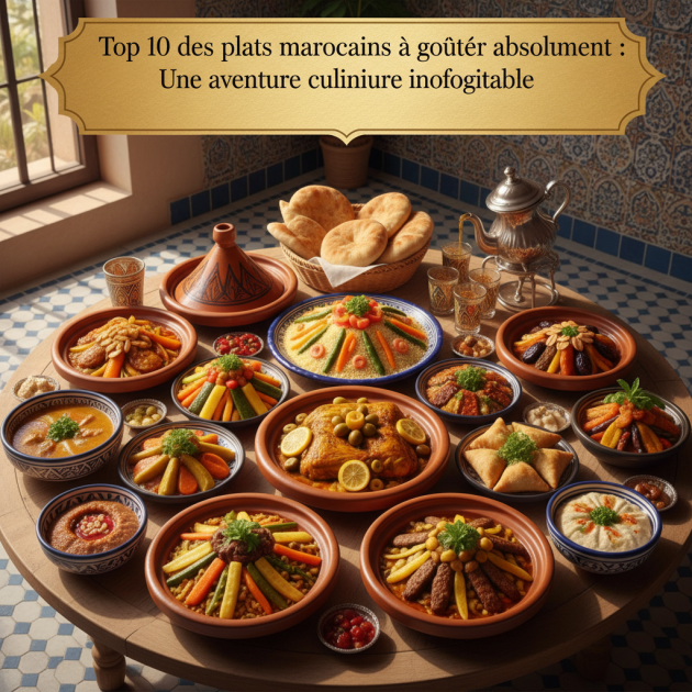Top 10 des plats marocains à goûter absolument : Une aventure culinaire inoubliable