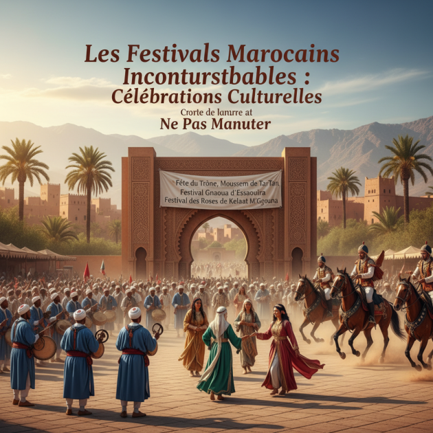 Les Festivals Marocains Incontournables : Célébrations Culturelles à Ne Pas Manquer