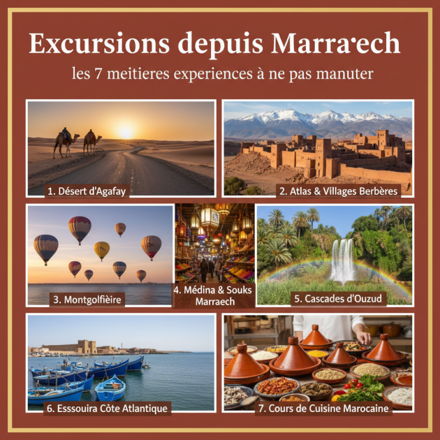 Excursions depuis Marrakech : les 7 meilleures expériences à ne pas manquer