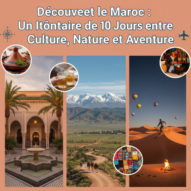 Découvrez le Maroc : Un Itinéraire de 10 Jours entre Culture, Nature et Aventure