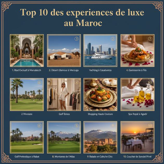 Top 10 des expériences de luxe au Maroc