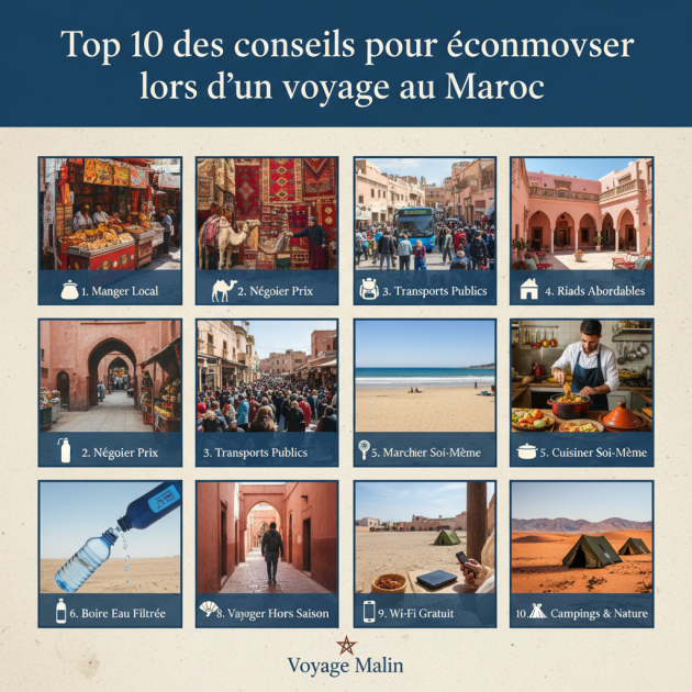 Top 10 des conseils pour économiser lors d’un voyage au Maroc