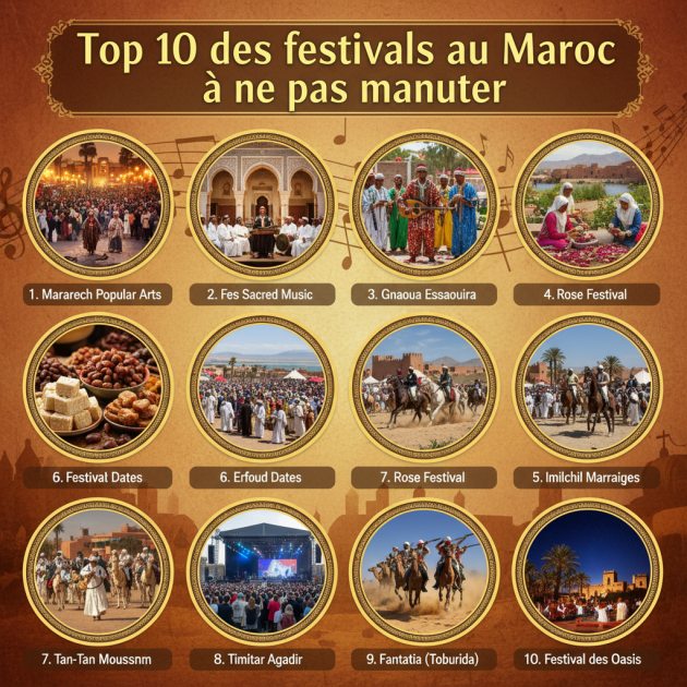 Top 10 des festivals au Maroc à ne pas manquer