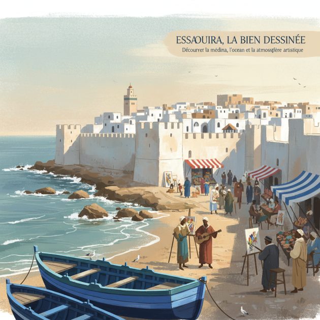 Essaouira, la bien dessinée : Découvrez la médina, l'océan et l'atmosphère artistique
