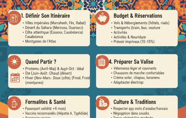 Comment organiser un voyage au Maroc étape par étape : Le guide ultime